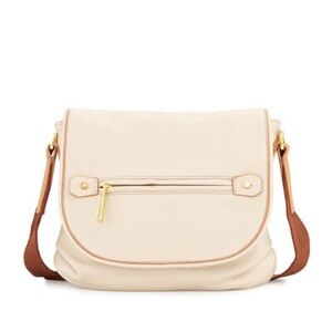 Halston Heritage cross body ivory leather